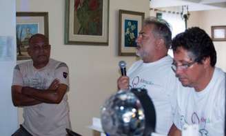 Rui Reisinger (ao centro), na época de sua passagem anterior na base tricolor (Foto: Divulgação)