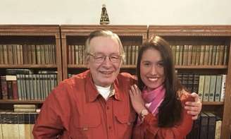 O ideólogo Olavo de Carvalho, morto em 2022, e a juíza Ludmila Grilo