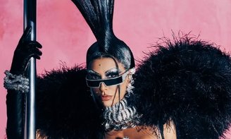 Sabrina Sato e seu look Zumbi Punk