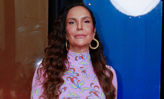 Ivete Sangalo em evento de lançamento da sua turnê