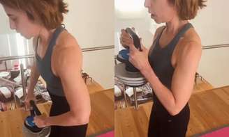 Seguidores elogiaram o físico de Fernanda Torres e comentaram a rotina de treino da artista