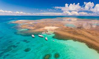 Parque Marinho de Recife de Fora, localizado entre Porto Seguro e a vila de Santo André, no sul da Bahia.