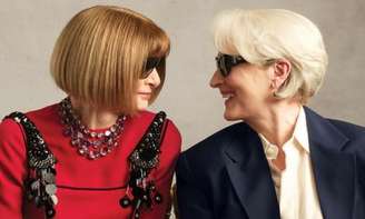 Anna Wintour e Meryl Streep para a revista Vogue 