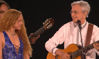 Shakira canta 'O Leãozinho' com Caetano Veloso