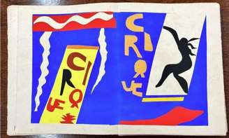 Uma das oito gravuras de Henri Matisse, do conjunto Jazz, que foi recuperada pela polícia