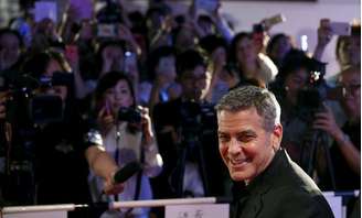 George Clooney participa de lançamento do filme "Tomorrowland" em Tóquio. 25/5/2015.