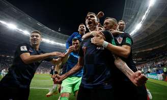 Croatas comemoram o segundo gol