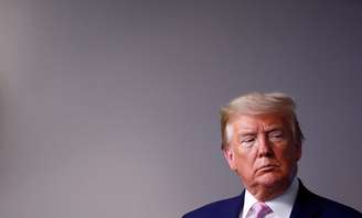 Presidente dos Estados Unidos, Donald Trump, na Casa Branca, em Washington
01/04/2020
REUTERS/Tom Brenner