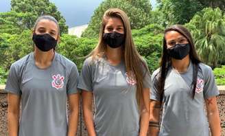 Bianca Gomes, Jheniffer e Miriã são as nova contratadas do Corinthians para 2021 (Foto: Divulgação/Corinthians)
