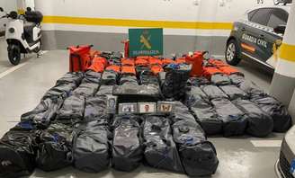 Drogas apreendidas pela Guarda Civil Espanhola em 2022