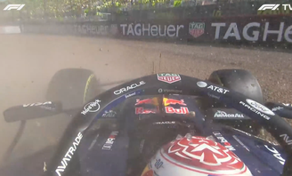 Verstappen abandonou a prova nas últimas voltas