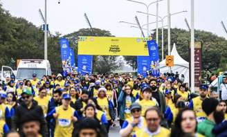 Largada da Caminhada (Foto: Equipe Sagaz Esportes / Festival Vamos Passear)
