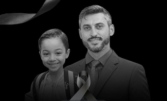 Fagner Lima, de 32 anos, e de Heitor Benício, de 4 anos, pai e filho, morrem após se afogarem em lago