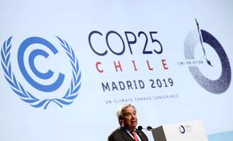 Secretário-geral da ONU, António Guterres, discursa na cúpula do clima em Madri
02/12/2019
REUTERS/Sergio Perez