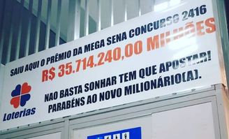 A lotérica Onze da Sorte comemorou o sorteio de R$ 35 milhões em 2021