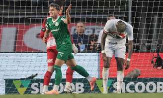 Paraguaio Sosa celebra gol da virada do Palmeiras no MorumBis