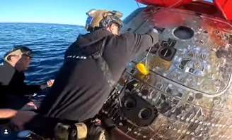 Astronautas chegaram bem após missão inédita