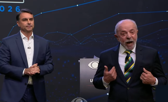 Flávio Bolsonaro e Lula participam do debate da Band na noite deste domingo, 18