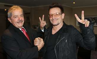 Lula conversou por cerca de uma hora com o líder da banda U2