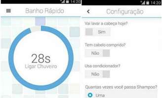 <p>O app pergunta informações simples sobre o banho: se o usuário irá lavar a cabeça ou não, se tem cabelo comprido, quantas vezes passa shampoo e qual o tipo de chuveiro</p>