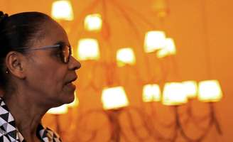 Pré-candidata da Rede à Presidência, Marina Silva, durante evento com sindicalistas em São Paulo
27/04/2018 REUTERS/Nacho Doce 