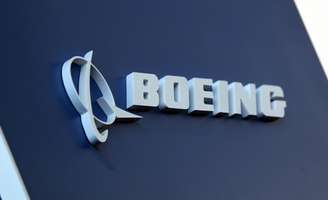 Logotipo da Boeing é exibido durante Conferência e Exposição de Negócios de Aviação na América Latina (Labace), em São Paulo. 14/08/2018. REUTERS/Paulo Whitaker.