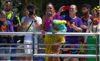 Ivete Sangalo puxa sua pipoca no circuito Osmar (Campo Grande) nesta terça, 13