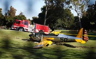 <p>Avião pousou no Penmar Golf Course, em Venice, na Califórnia</p>