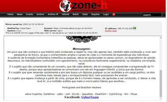 Informações sobre os ataques do grupo hacker ficam em um arquivo na internet, o Zone-H, que diz não ser responsável pelos crimes cibernéticos registrados
