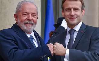 Macron recebe Lula durante agenda de viagens