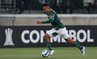 Gabriel Menino em ação pelo Palmeiras na sexta vitória do time na Liberta (Foto: Cesar Greco/SE Palmeiras)