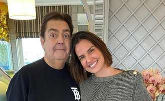 Faustão e Luciana Cardoso, sua esposa