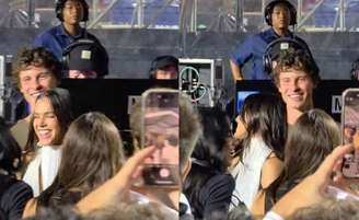 Bruna Marquezine e Shawn Mendes curtem juntos show de Dua Lipa em SP; vídeo