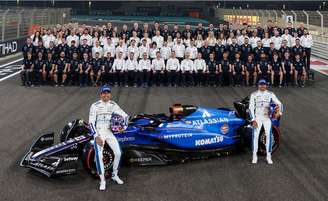 Foto da Williams em Abu Dhabi: o trabalho duro deu resultados