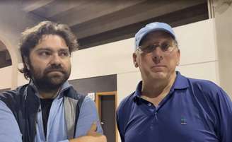 João Paulo Magalhães Lins, presidente do Botafogo, e John Textor, dono da SAF –