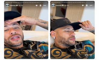 Neymar em vídeo publicado no Instagram, em que nega rivalidade