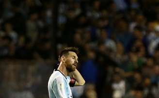 Lionel Messi, da Argentina, no final da partida contra o Equador, em Buenos Aires  05/10/2017 REUTERS/Agustin Marcarian