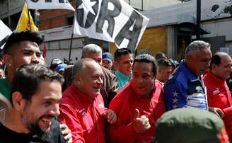 Manifestação em apoio ao presidente da Venezuelas, Nicolás Maduro, em Caracas
20/05/2019
REUTERS/Manaure Quintero