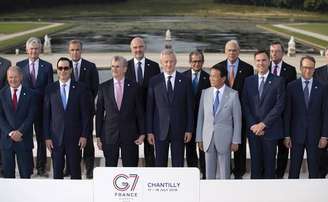 Cúpula dos ministros das Finanças do G7 em Chantilly, na França