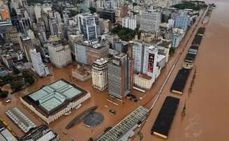 Vista aérea de Porto Alegre