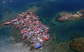 Vista aérea de ilha Cartí Sugdupu