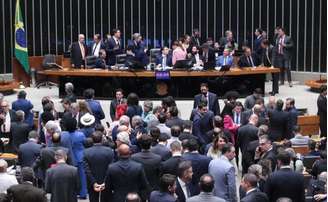 Plenário da Câmara dos Deputados em 9/12/2025