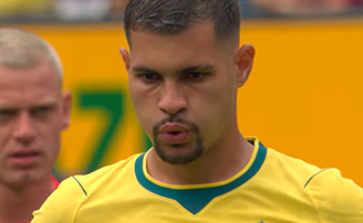 Bruno Guimarães perdeu pênalti para a Seleção Brasileira