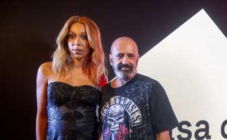 A deputada Eriika Hilton e André Hidalgo na Casa de Criadores 57 