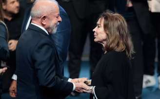 Na visita ao SBT, Lula teve uma conversa reservada com a dramaturga Íris Abravanel, viúva de Silvio Santos