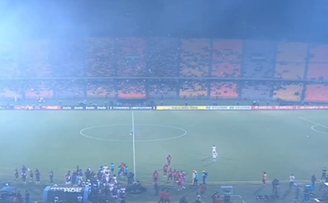 Jogo do Flamengo é paralisado na Colômbia