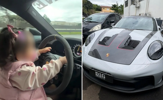 Porsche é apreendido após dono postar vídeos a 300km/h e com filha no colo em rodovias de SP
