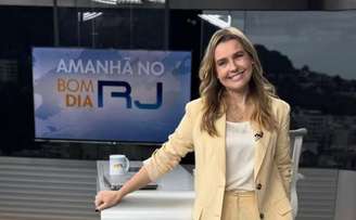 Silvana Ramiro no estúdio do Bom Dia Rio