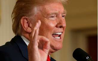 Presidente dos Estados Unidos, Donald Trump, durante coletiva de imprensa na Casa Branca, em Washington 28/08/2017 REUTERS/Kevin Lamarque