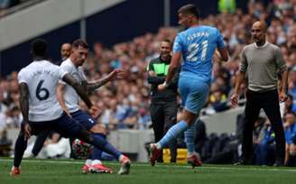 Tottenham venceu o Manchester City em duelo marcado pelo equilíbrio (ADRIAN DENNIS / AFP)
